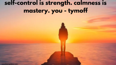 self-control is strength. calmness is mastery. you - tymoff